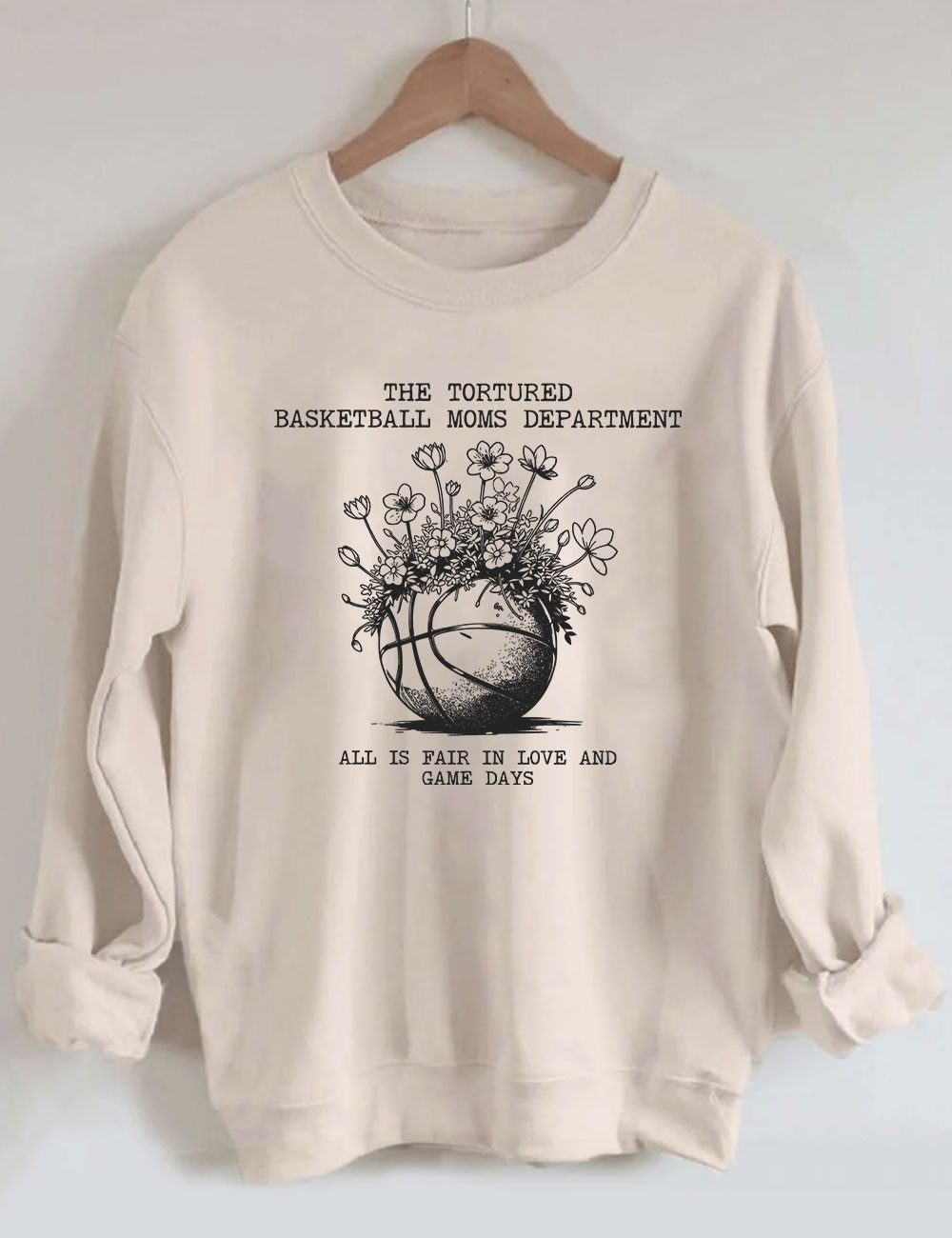 Tortured Basketball Moms Department Sweatshirt