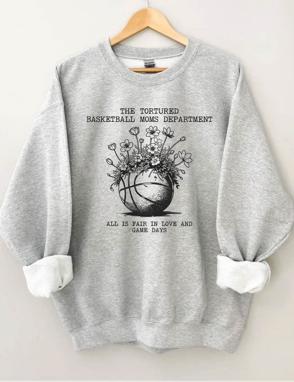 Tortured Basketball Moms Department Sweatshirt