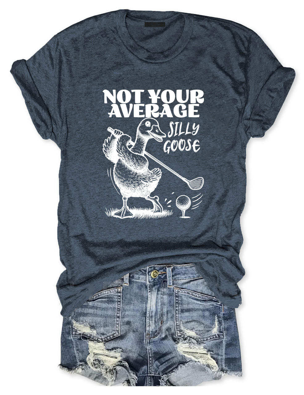 Not Your Average Silly Goose Funny Golf T-shirt
