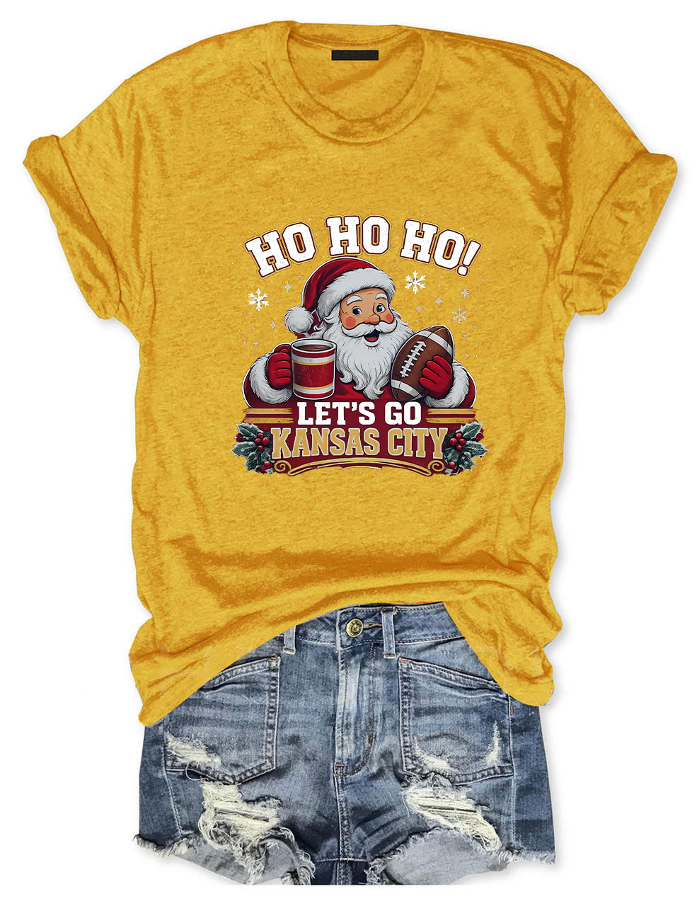 Kansas City Football Christmas T-Shirt