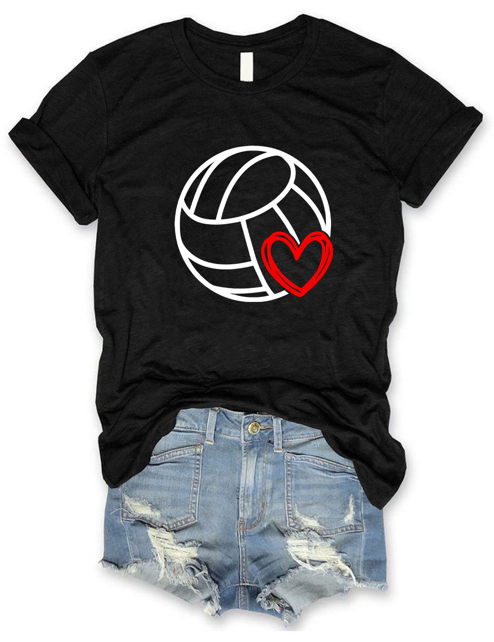 Volleyball Heart T-shirt