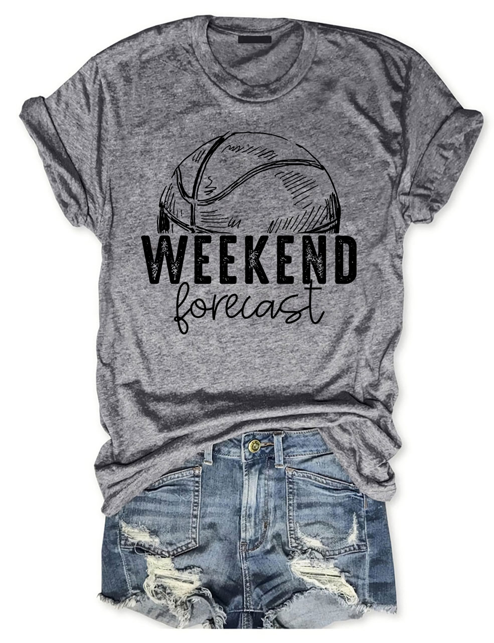 Weekend Forecast Basketball T-shirt
