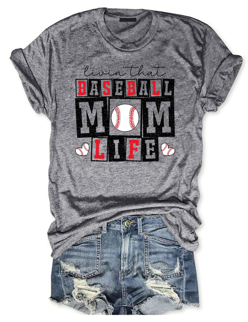 Baseball Mom Life T-shirt