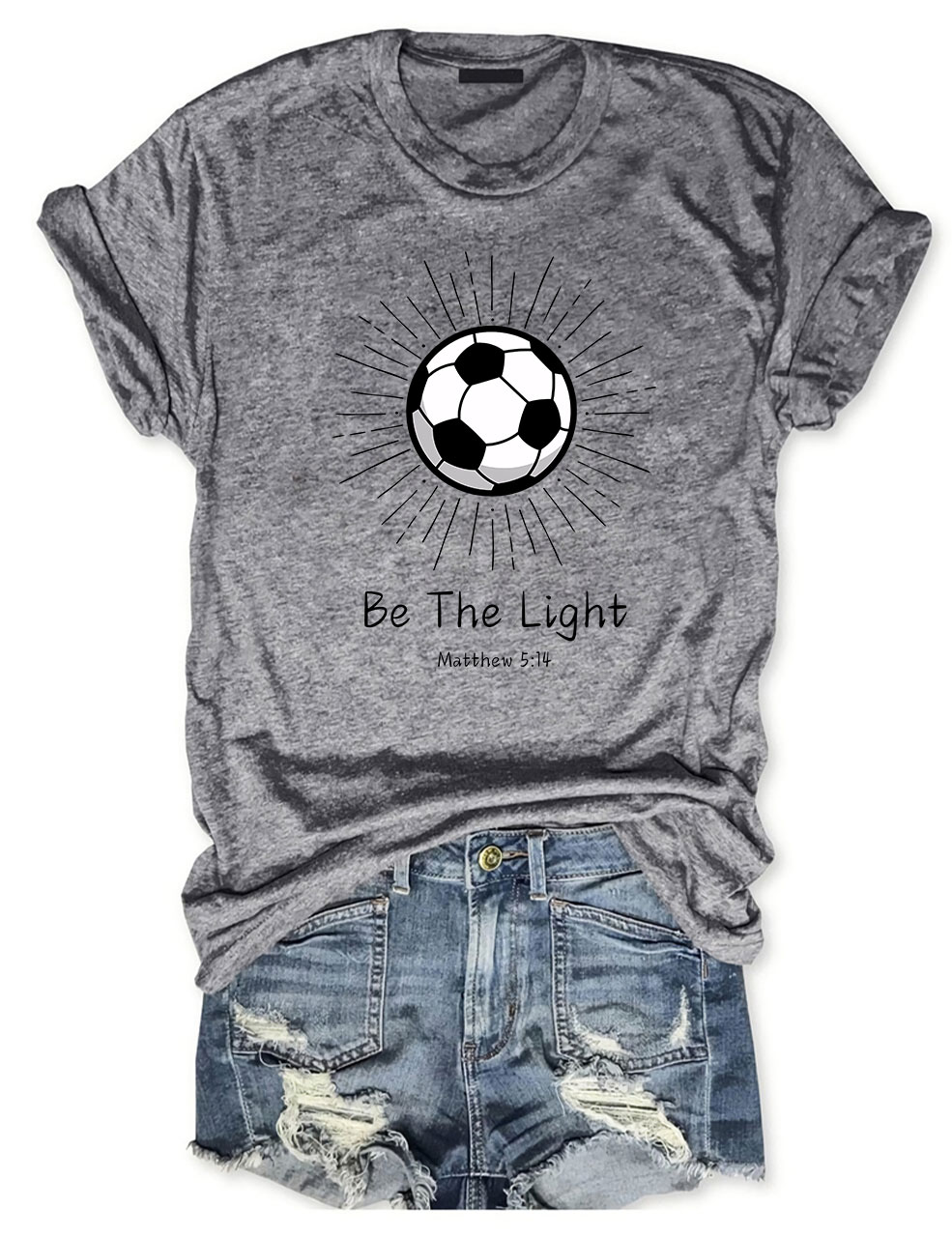 Be The Light Football T-shirt