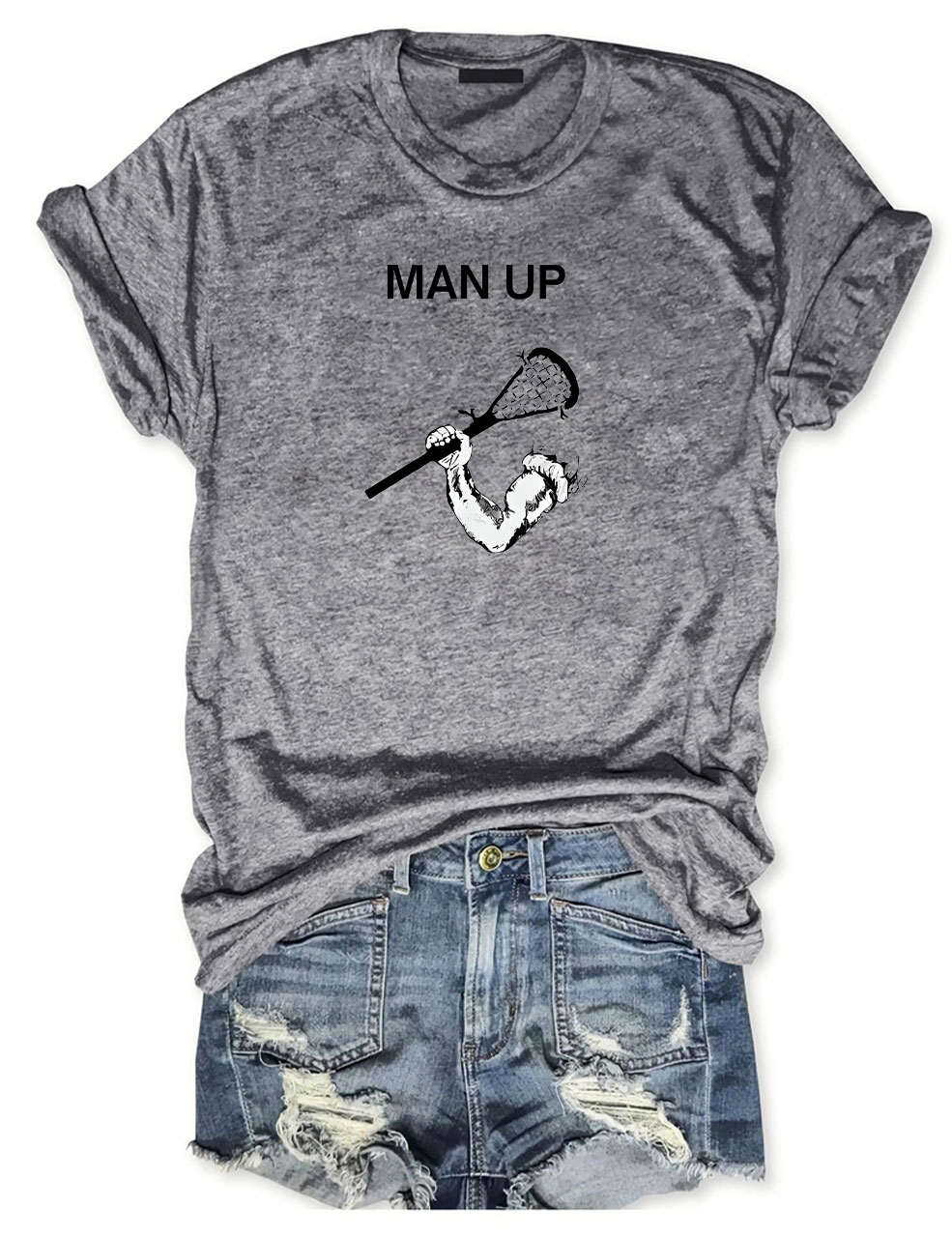 Man Up Lacrosse T-shirt