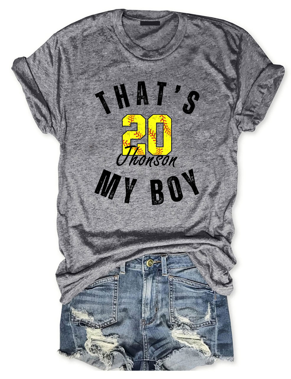 Custom That's My Boy Softball T-Shirt