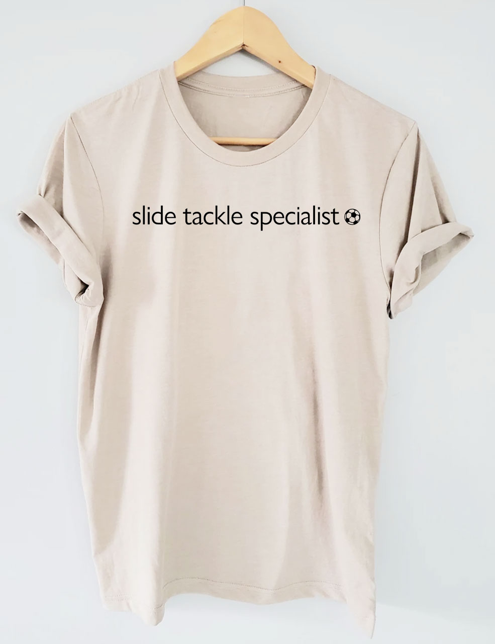 Slide Takle Specialist Funny Soccer T-Shirt