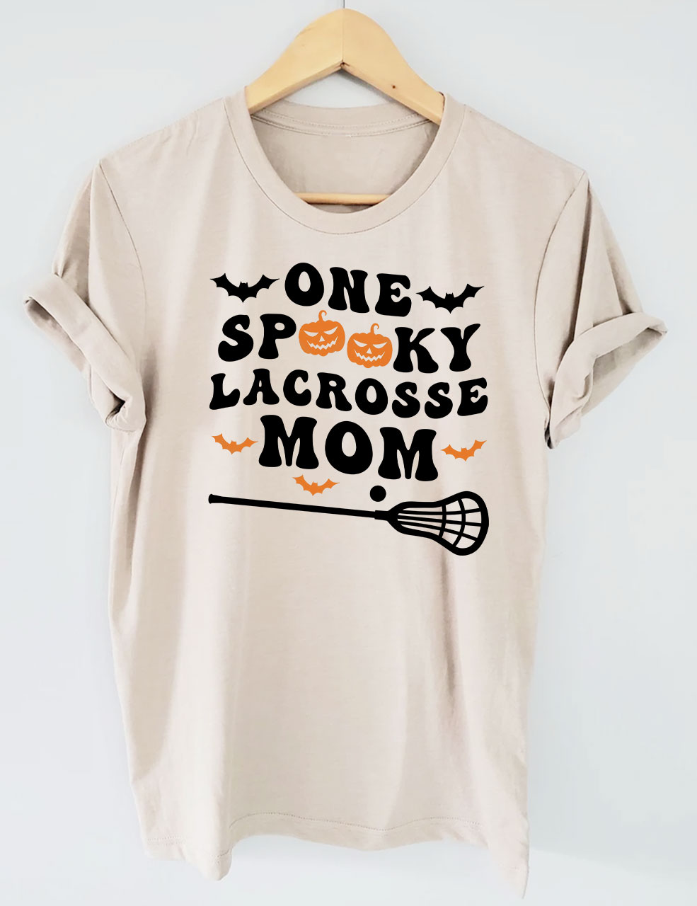 One Spooky Lacrosse Mom Funny T-shirt