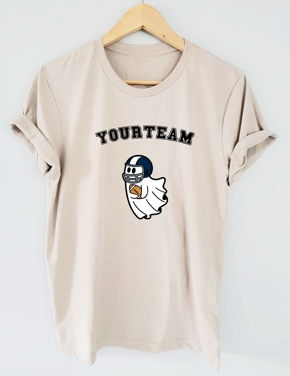 Custom Ghost Football Funny T-shirt