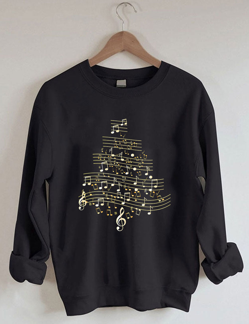 Music  Christmas Tree Sweatshirt