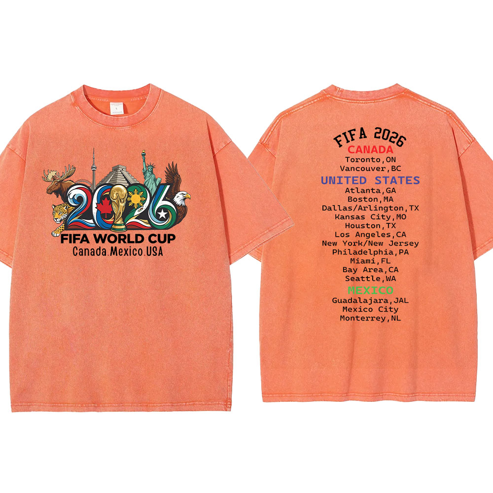 World Cup 2026 USA Canada Mexico T-shirt