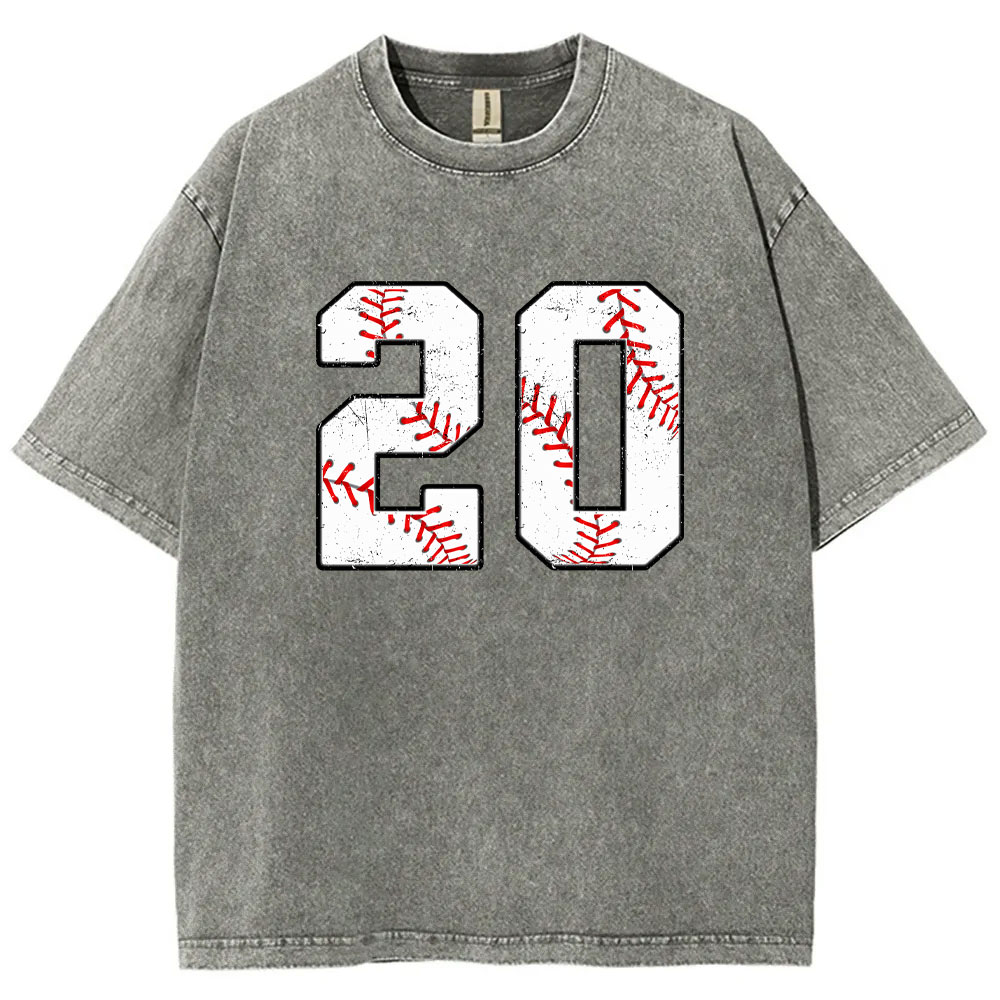 Custom Baseball Washed T-shirt