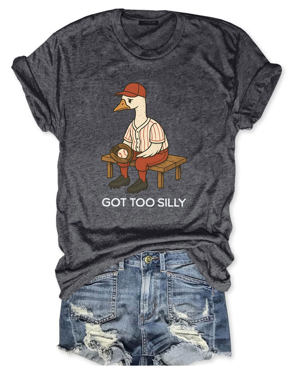 Goose Baseball Game  Funny T-Shirt