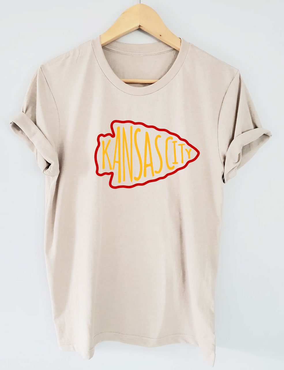KC Chiefs Arrowhead Football T-Shirt