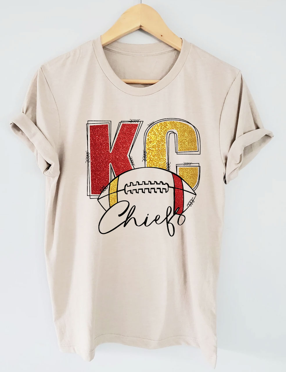 KC Chiefs Football T-Shirt