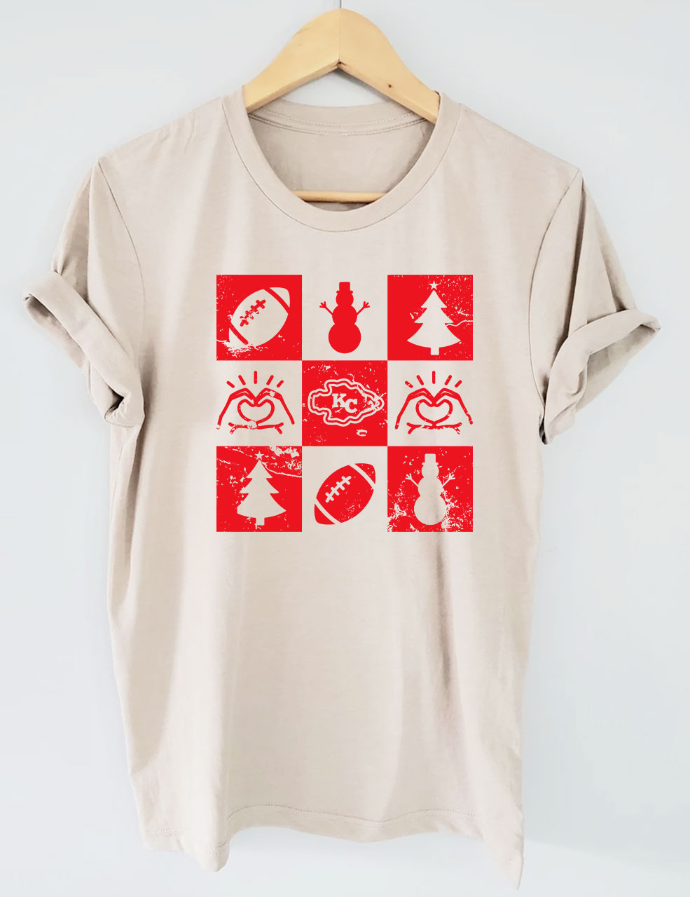 Chiefs Christmas Kansas City FootballT-Shirt