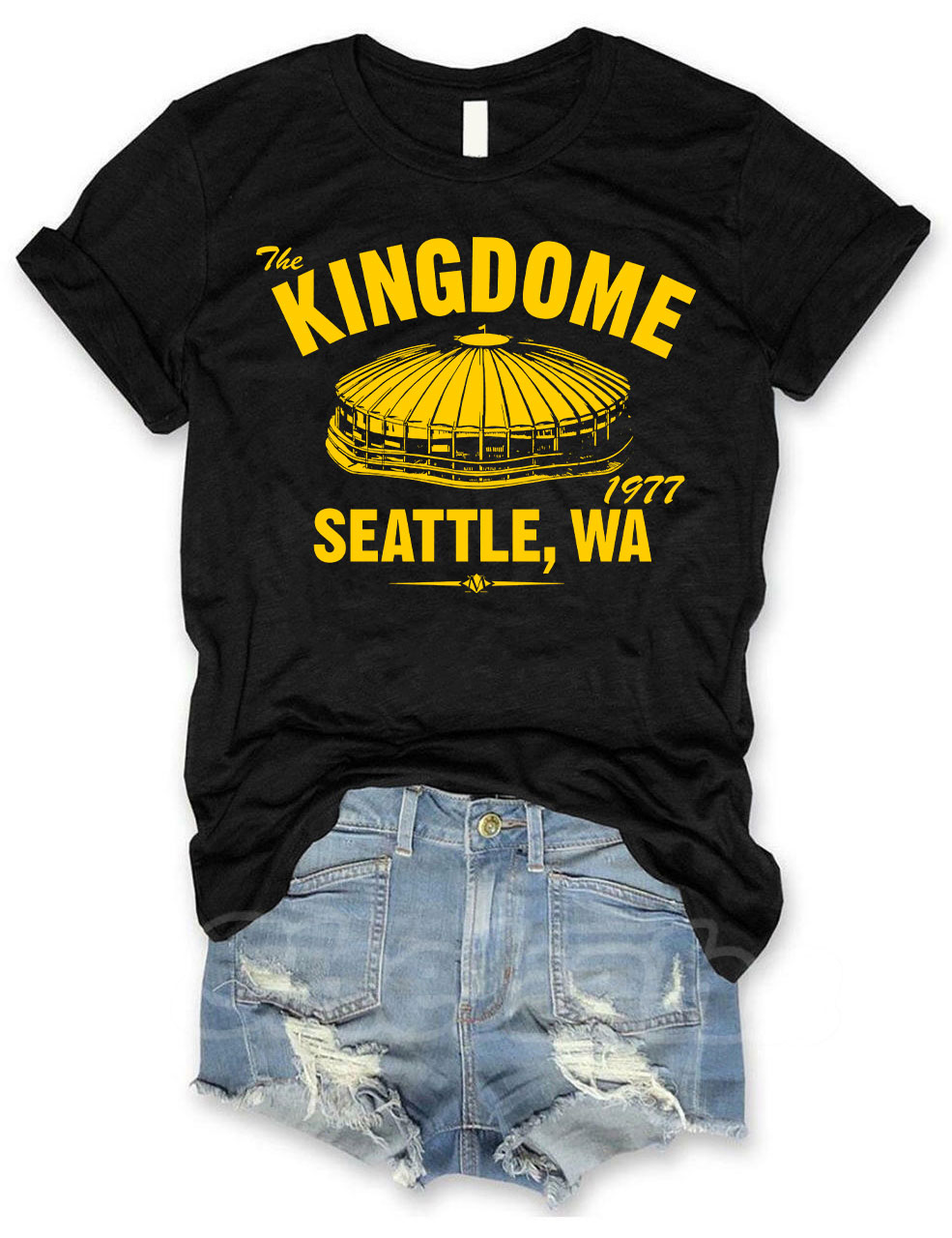 The Kingdome 1977 Baseball T-shirt
