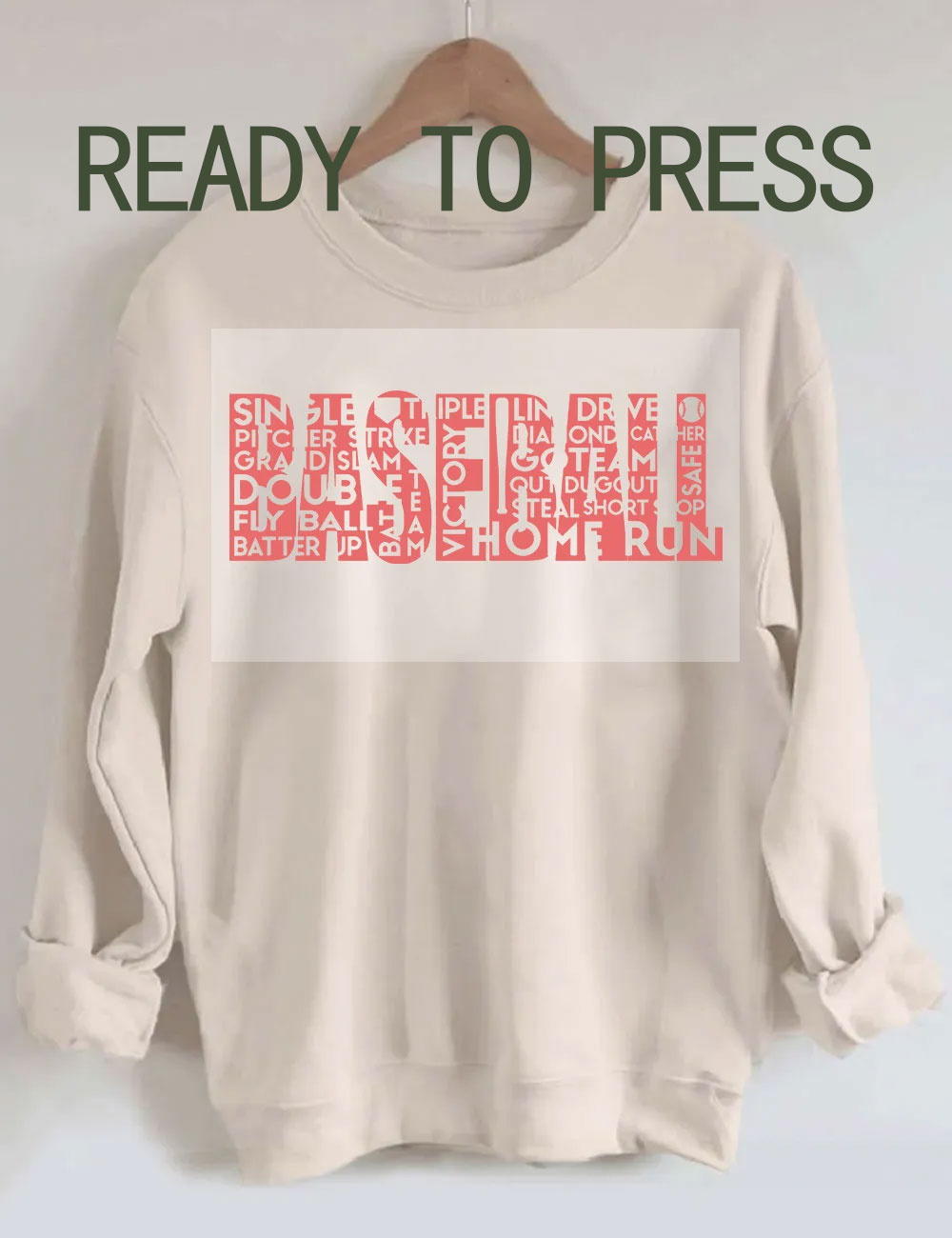 Baseball DTF Heat Transfer