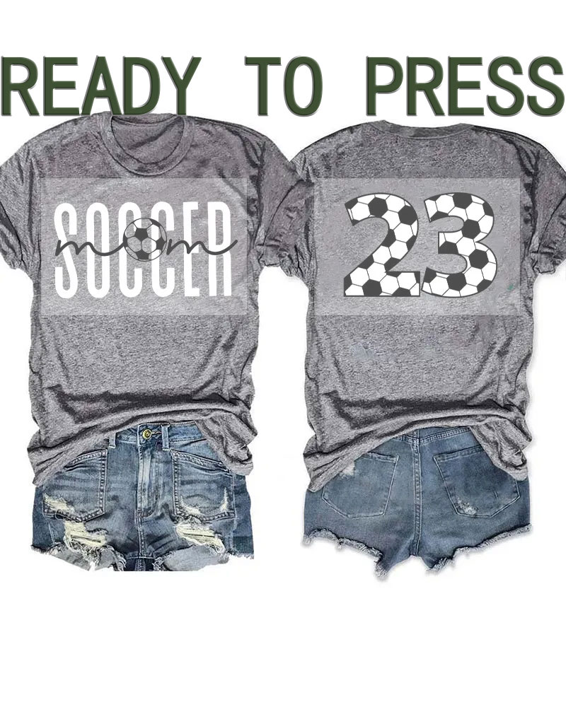 Customized Number Soccer Mom DTF Heat Transfer