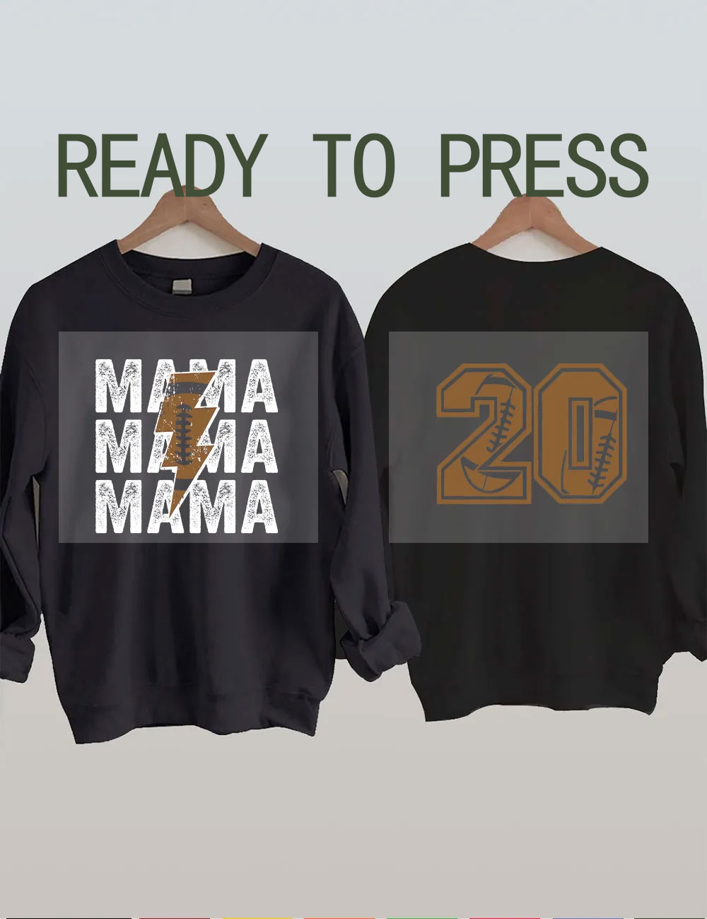 Custom Football Mom DTF Heat Transfer