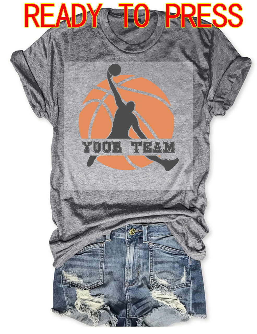 Basketball Custom DTF Heat Transfer