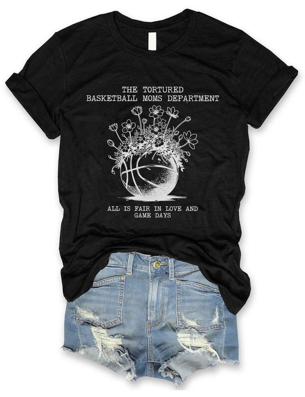 Tortured Basketball Moms Department T-shirt