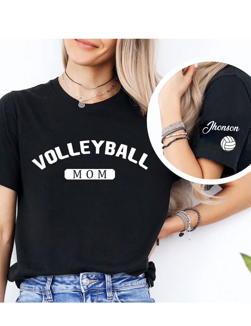 Custom Volleyball Mom T-shirt