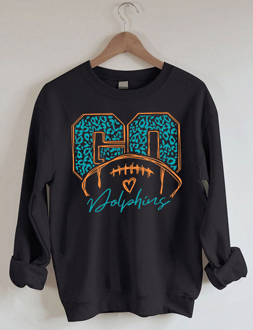 Go Dolphins Football Sweatshirt