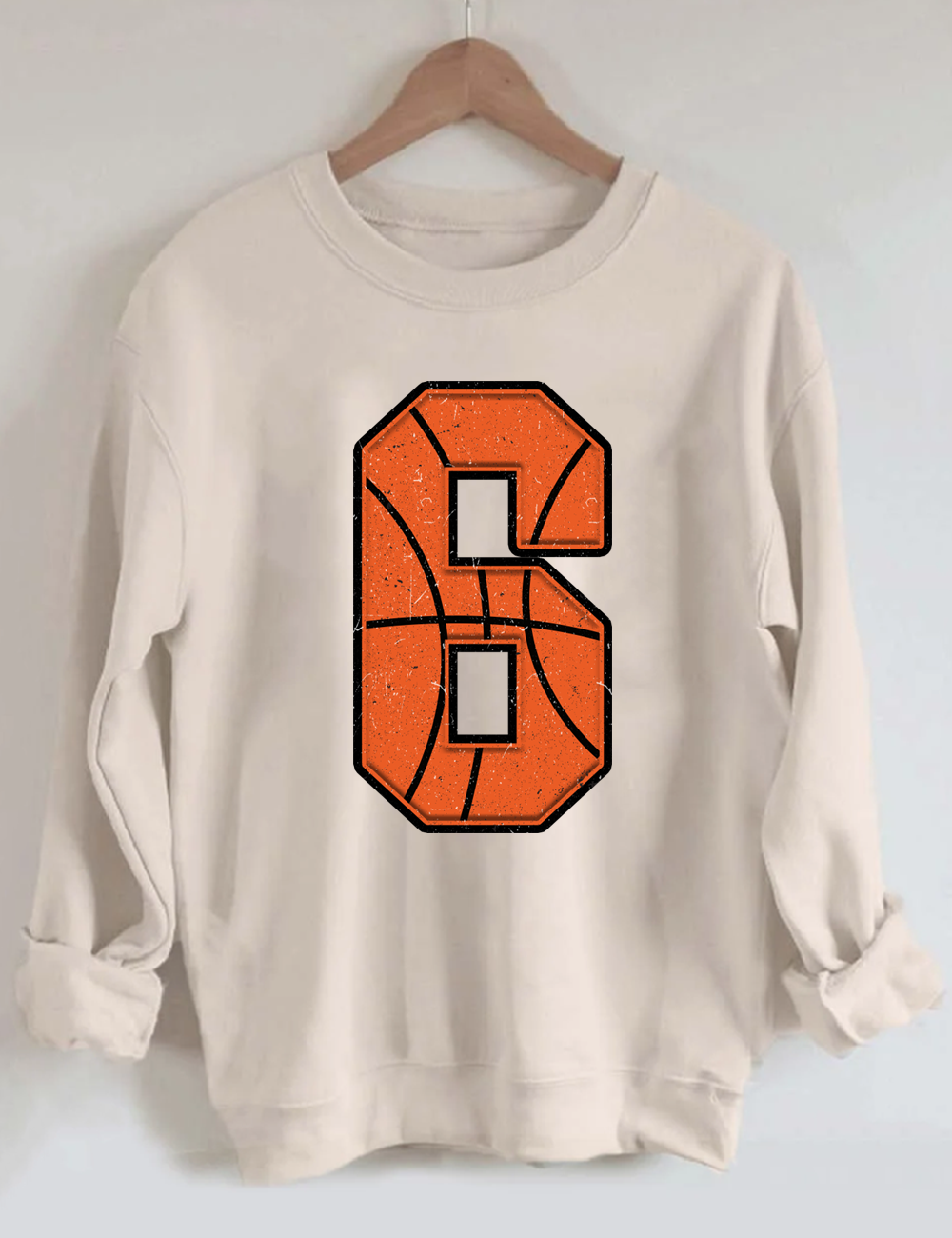 Custom Basketball Number Sweatshirt