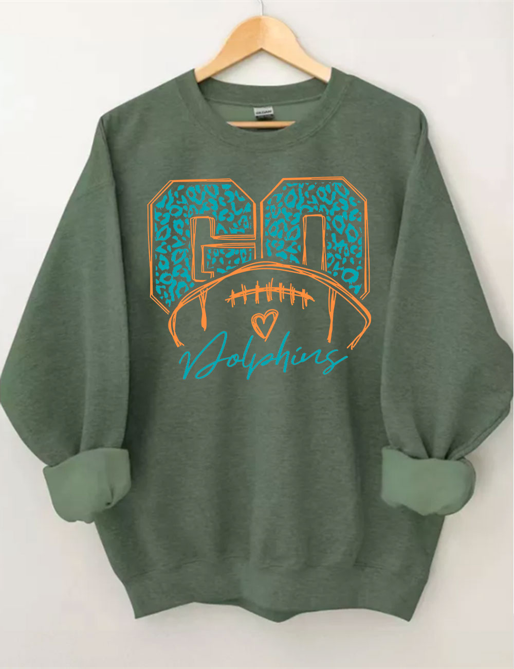Go Dolphins Football Sweatshirt