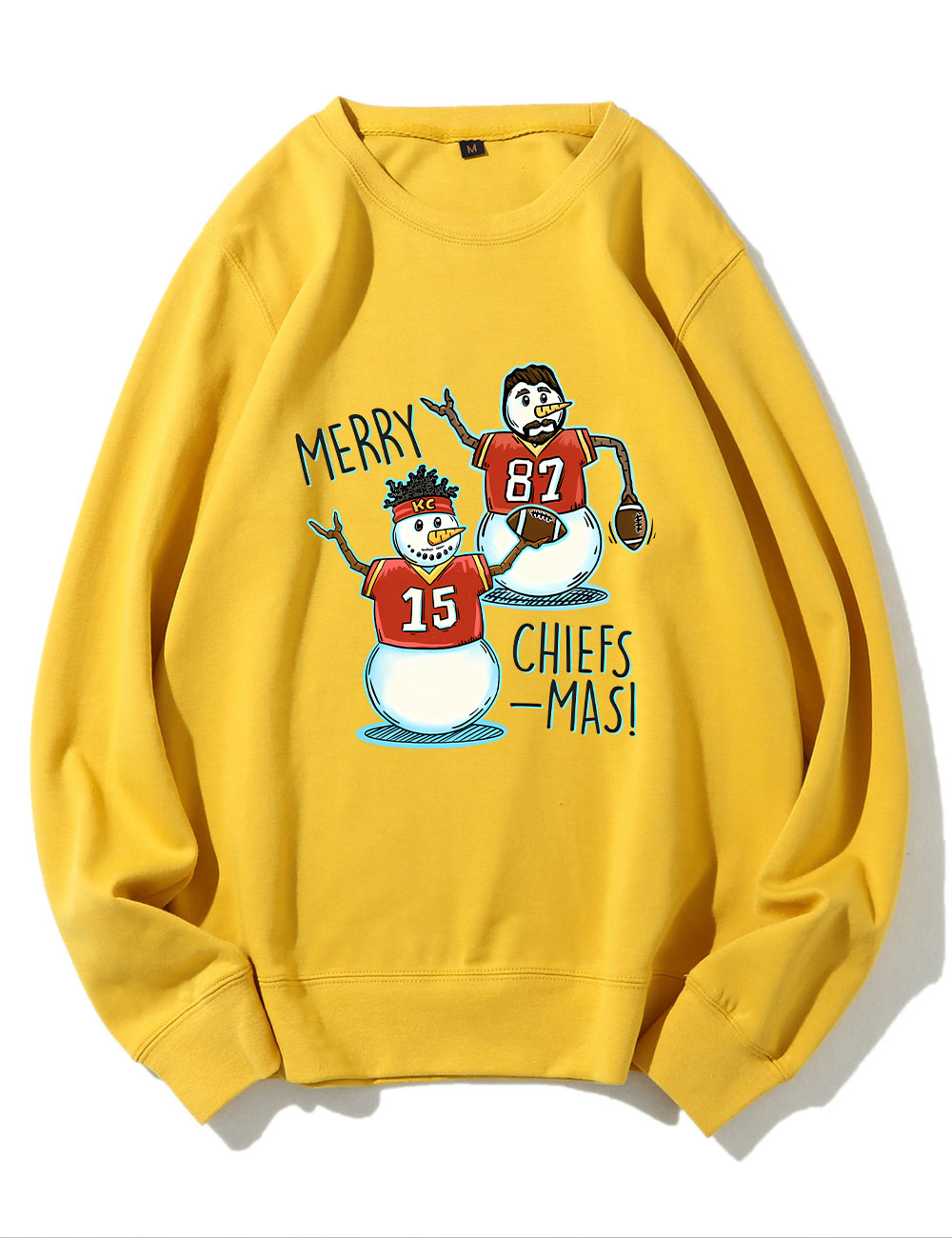 Patrick Mahomes & Travis Kelce Christmas Chiefs Football Sweatshirt