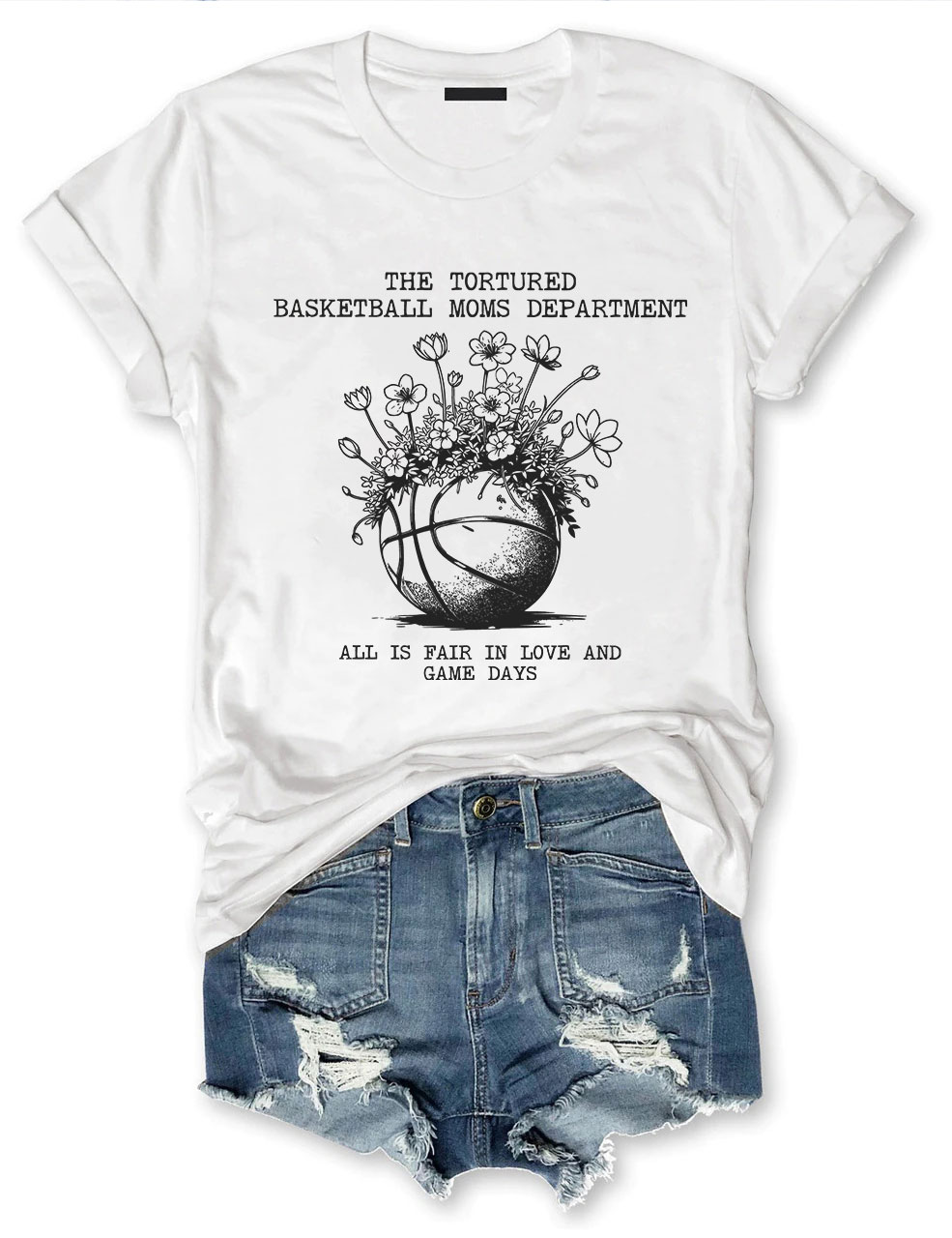 Tortured Basketball Moms Department T-shirt