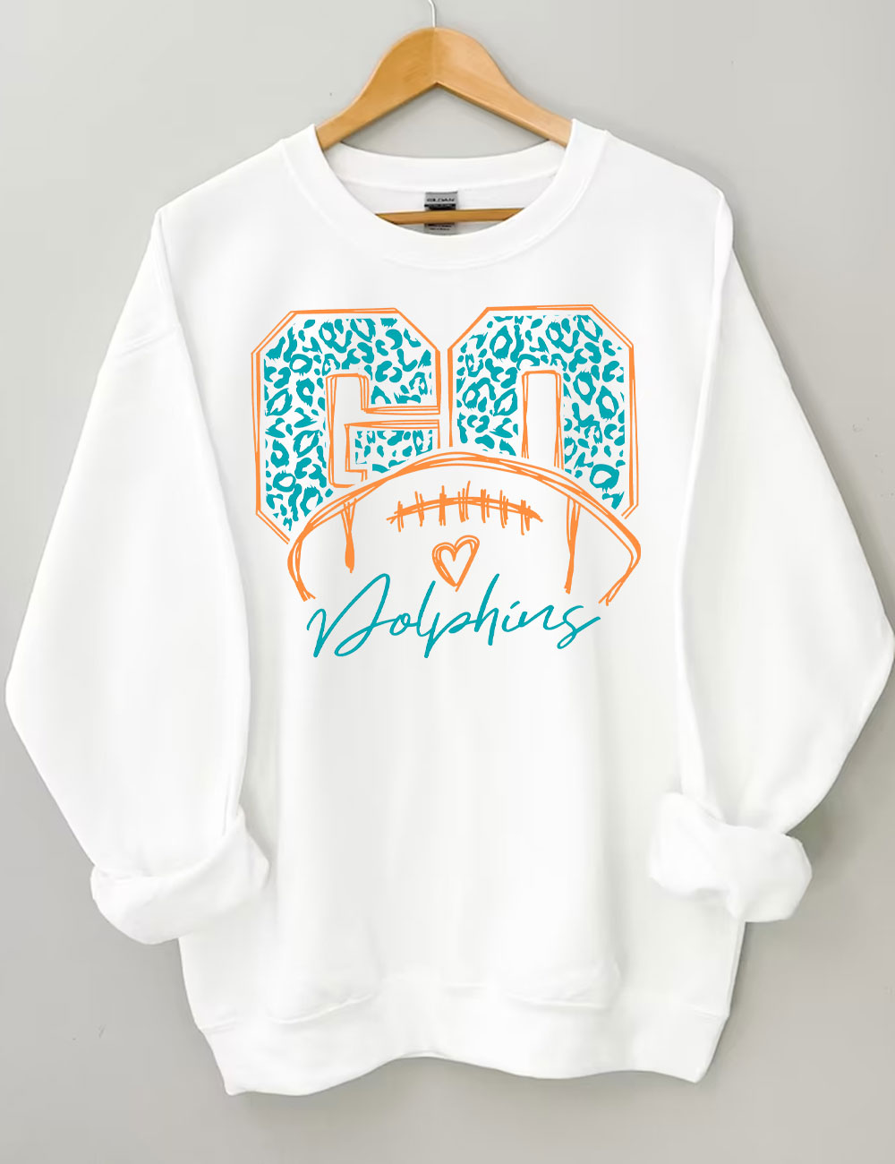 Go Dolphins Football Sweatshirt