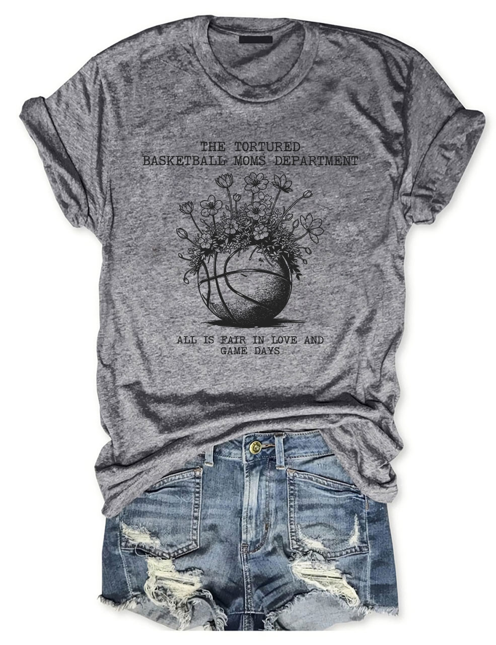 Tortured Basketball Moms Department T-shirt