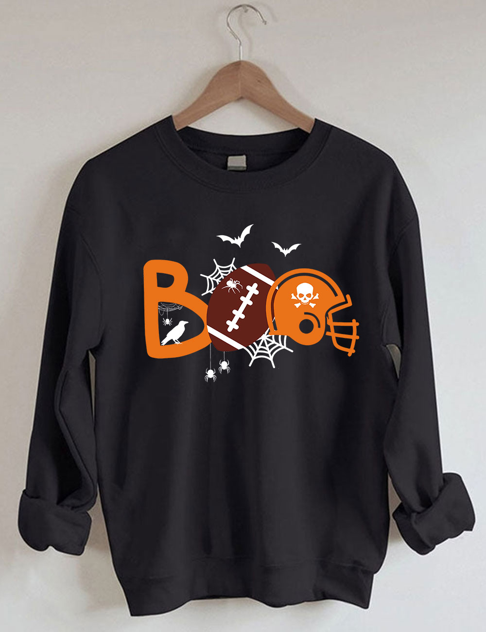 Boy Halloween Football Sweatshirt