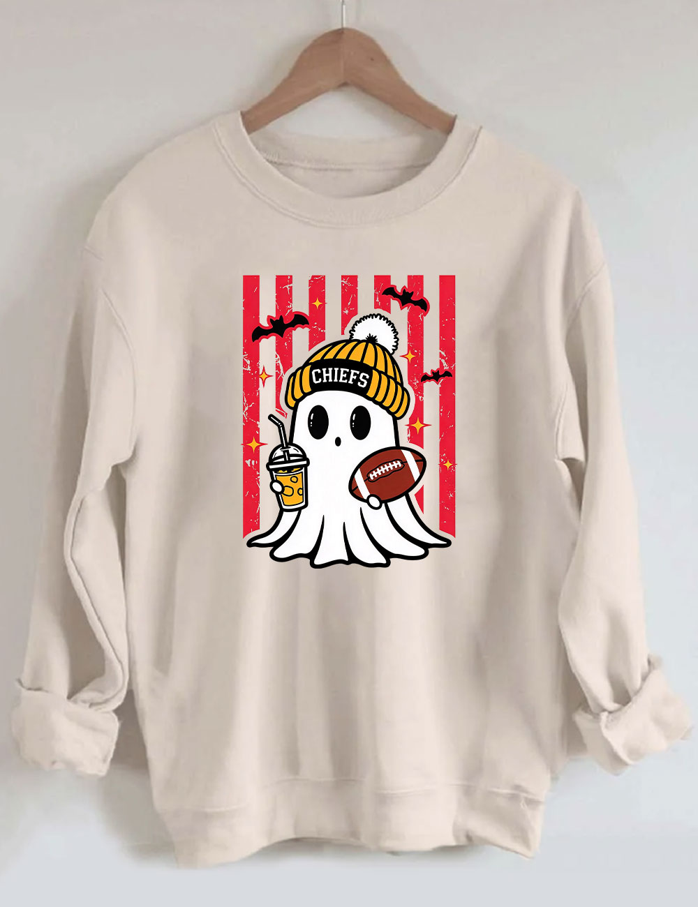 Chiefs Football  Cute Ghost Sweatshirt