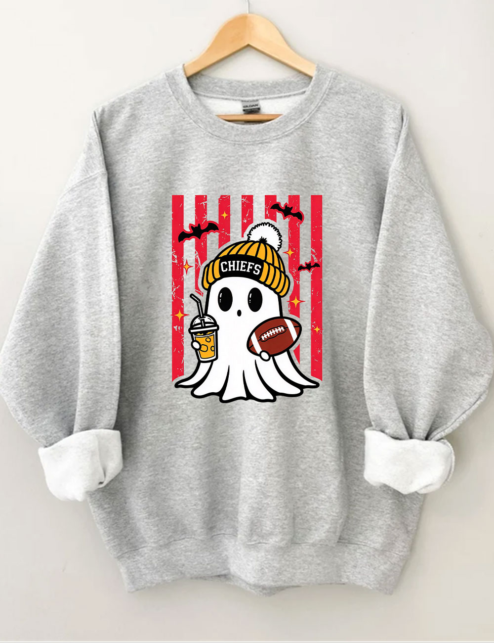 Chiefs Football  Cute Ghost Sweatshirt