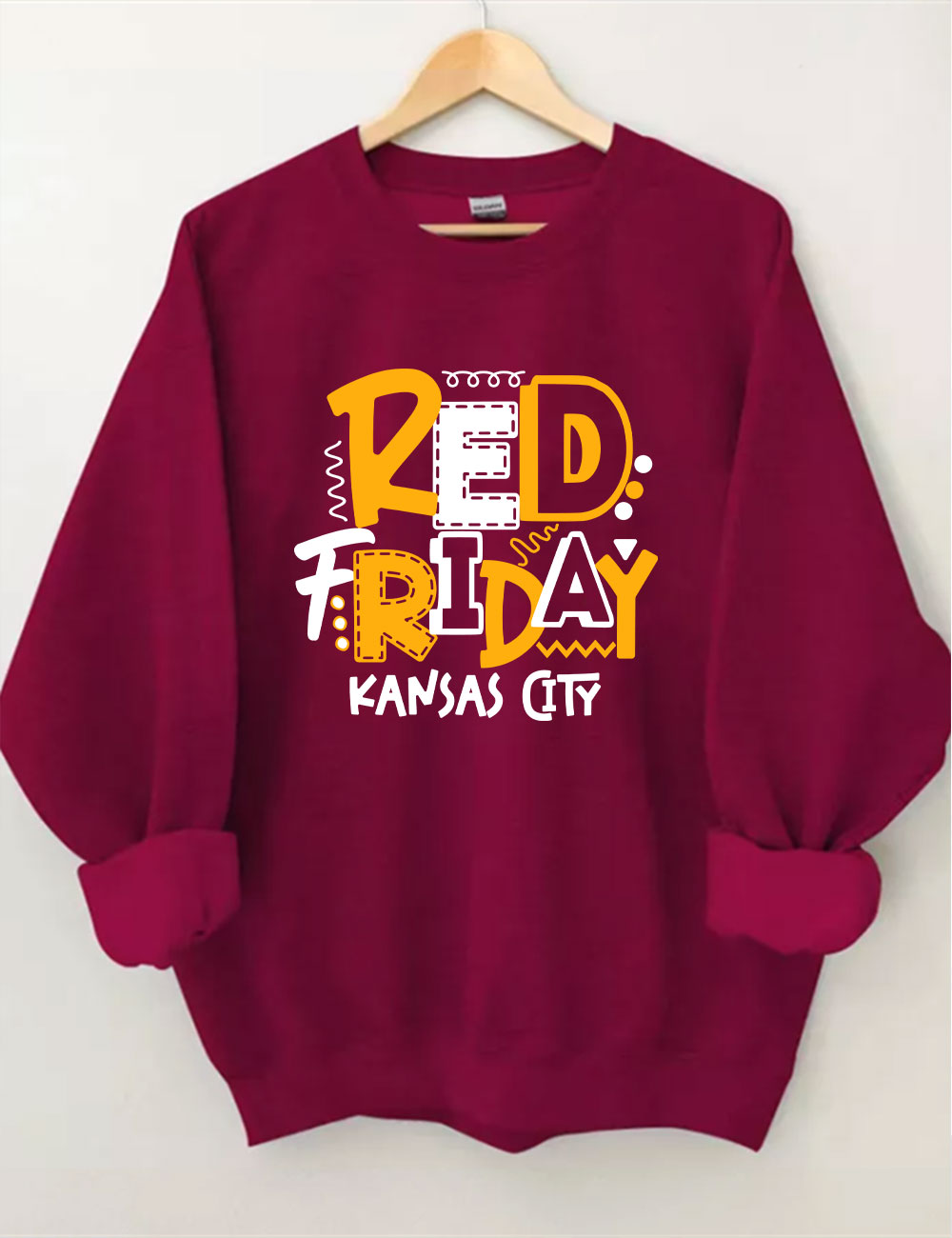 Red Friday Kansas City Football Sweatshirt