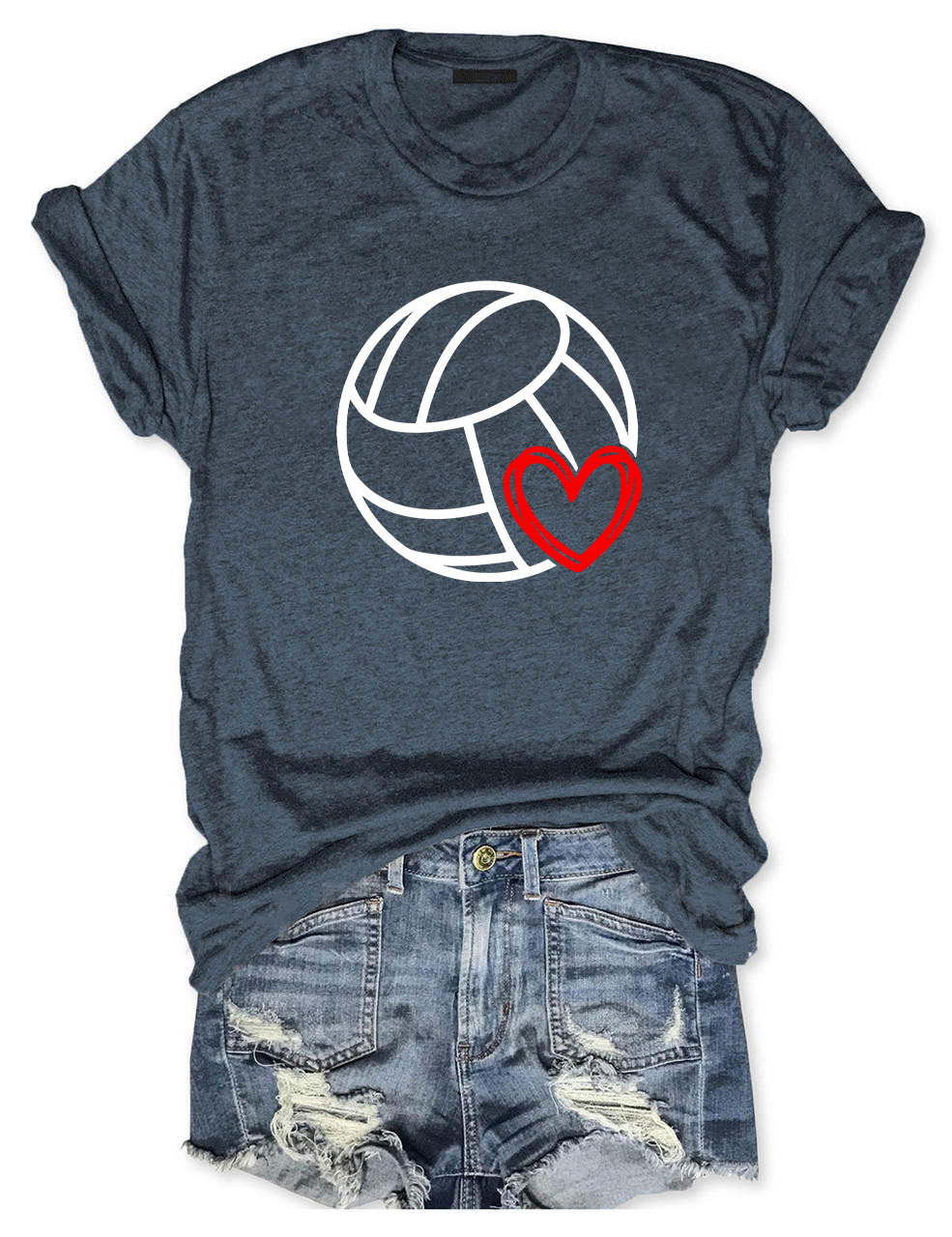Volleyball Heart T-shirt