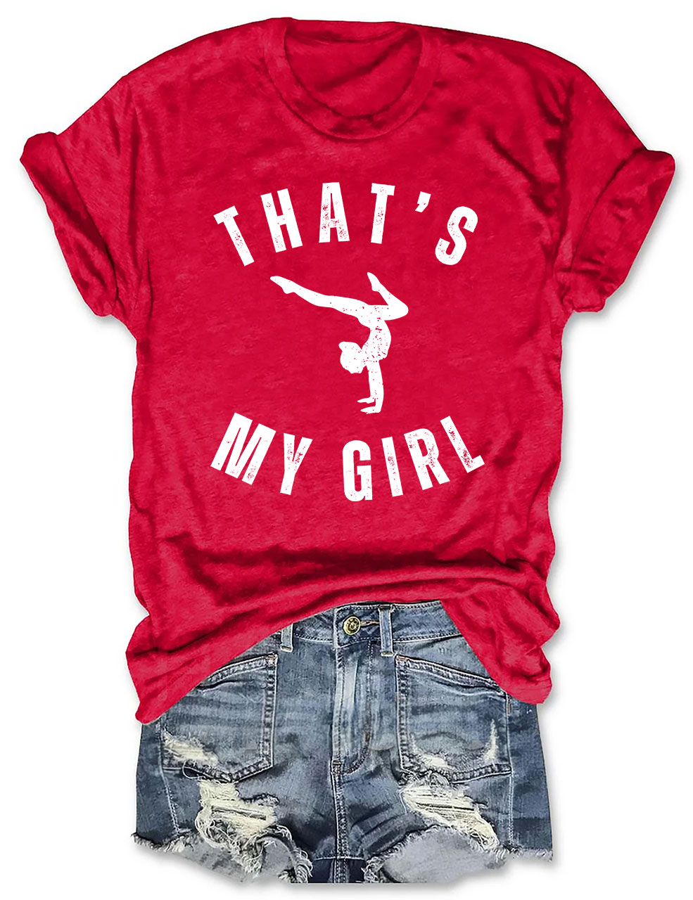 Custom That's My Girl Gymnastics Mom T-shirt