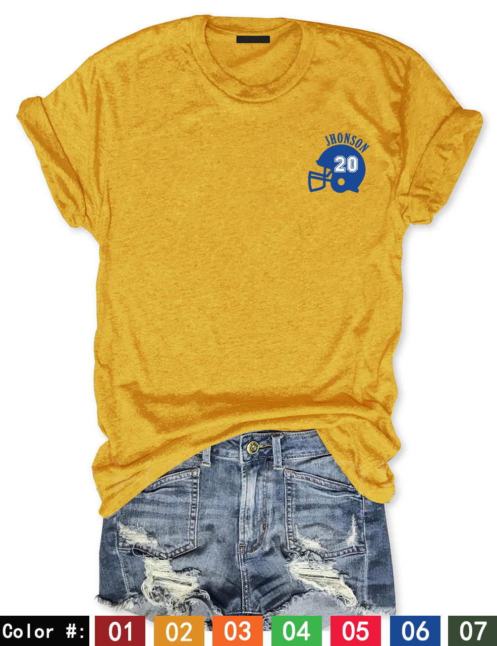 Custom Football T-shirt