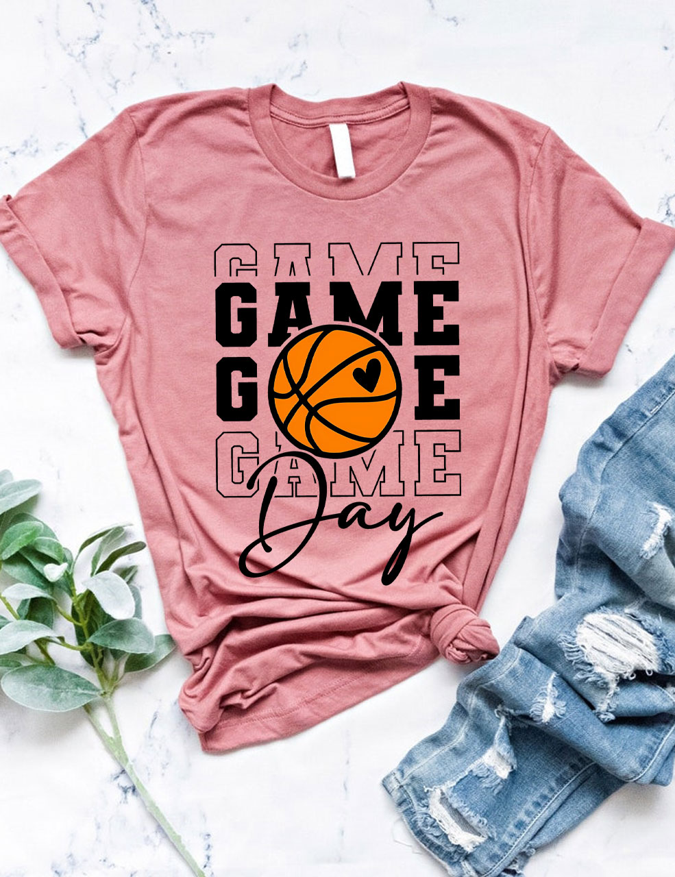 Custom Basketball Game Day T-shirt