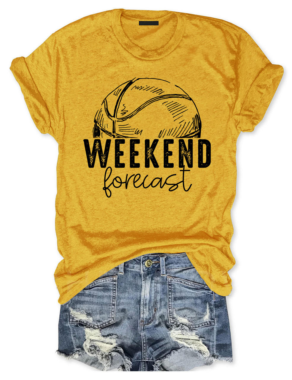 Weekend Forecast Basketball T-shirt