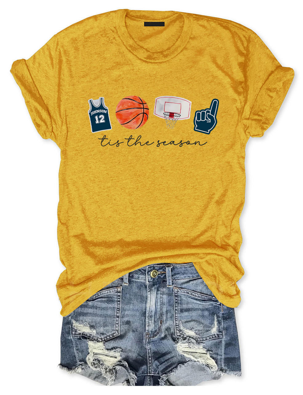 Custom Basketball Tis the Season T-shirt