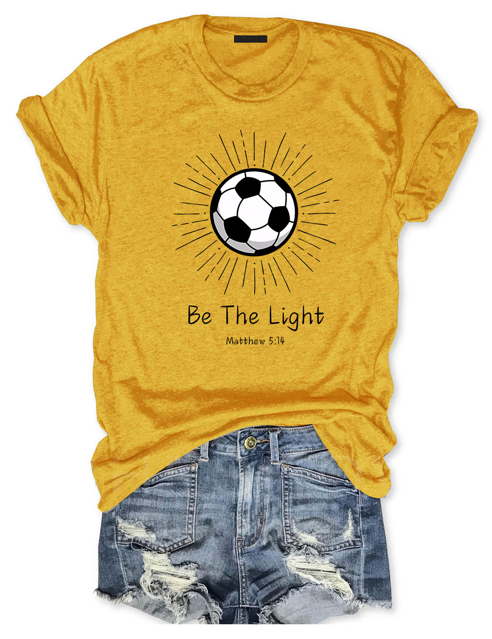 Be The Light Football T-shirt