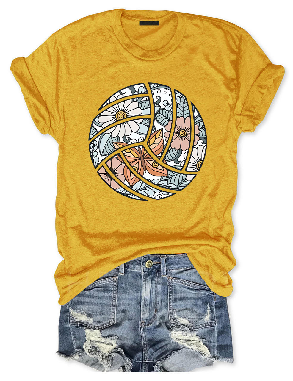 Floral Volleyball T-shirt