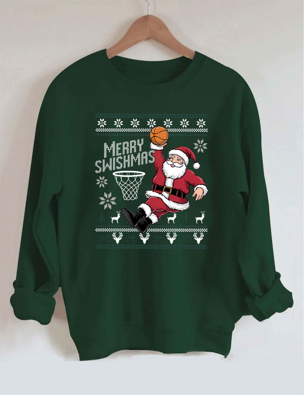 Ugly Xmas Basketball Sweatshirt