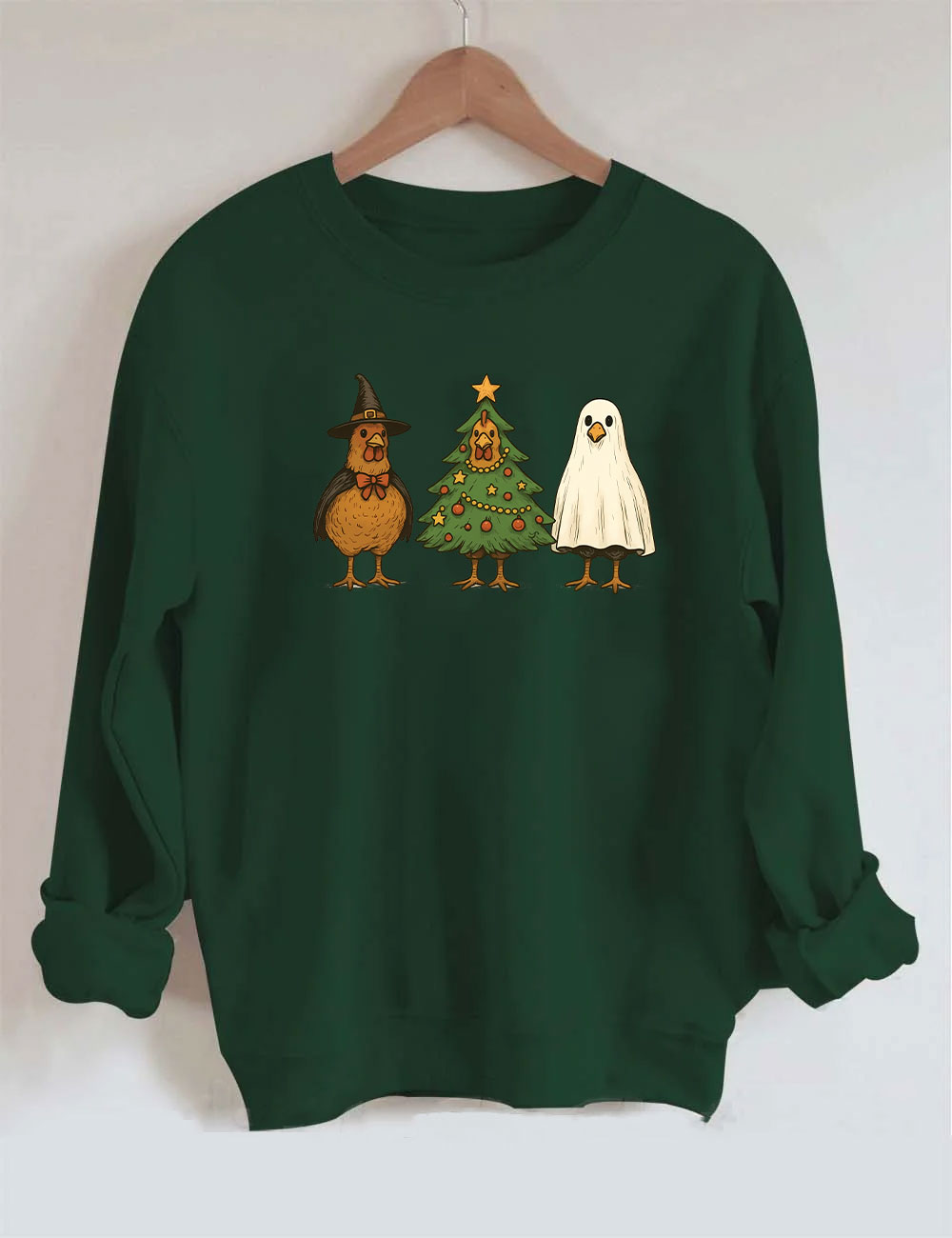 Funny Chicken Holiday Mashup Sweatshirt
