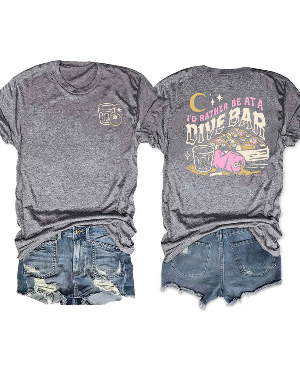 I'd Rather Be At A Dive Bar Funny T-Shirt