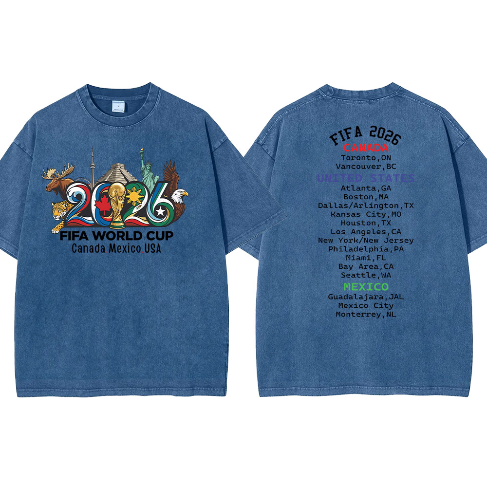 World Cup 2026 USA Canada Mexico T-shirt